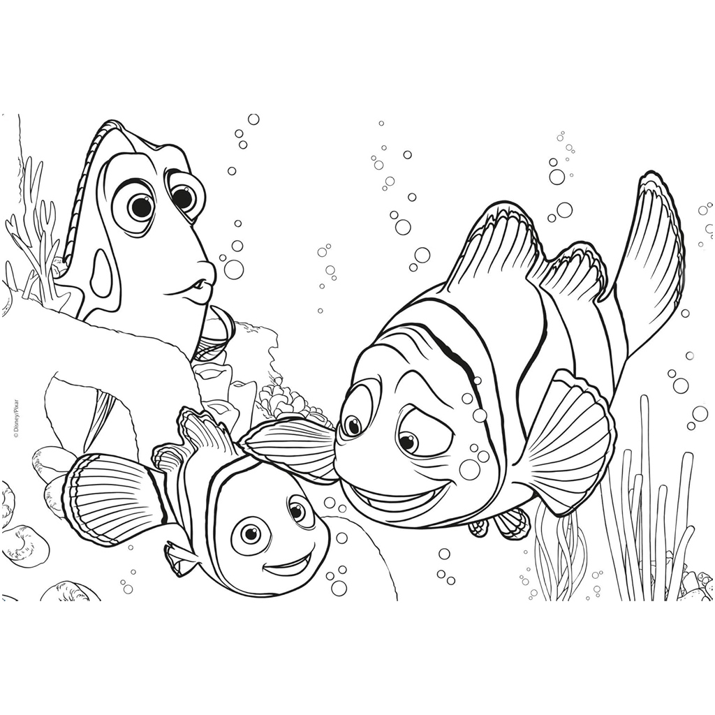 Hľadá sa Nemo 2 v 1 24-dielne puzzle a omaľovánka 50x35 cm - Lisciani kép 3