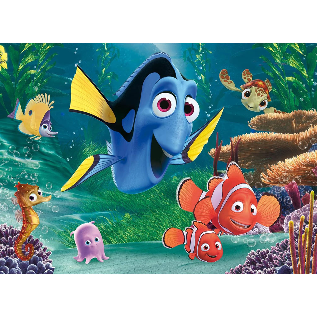 Hľadá sa Nemo 2 v 1 24-dielne Eco maxi puzzle a omaľovánka 70x50 cm - Lisciani kép 2