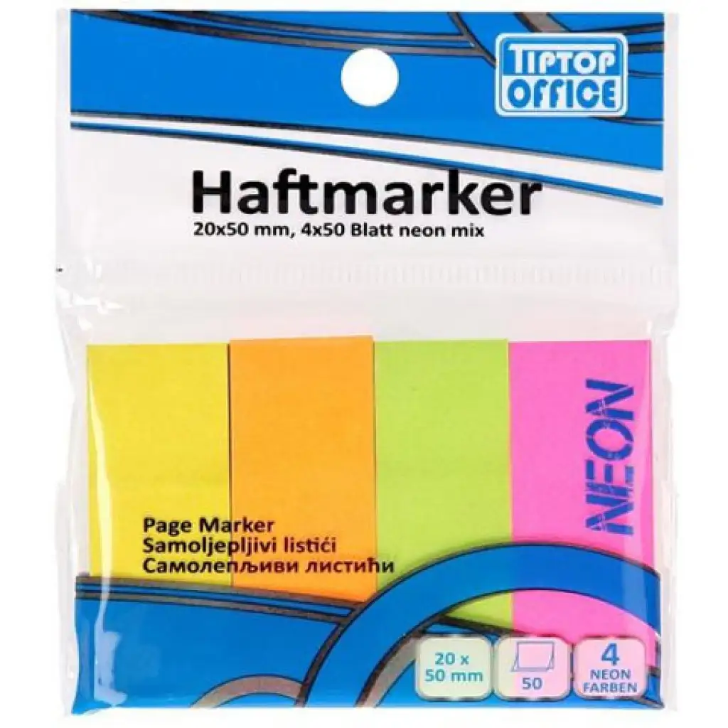 Spirit: Štítok v neónovej farbe 4x50 listov