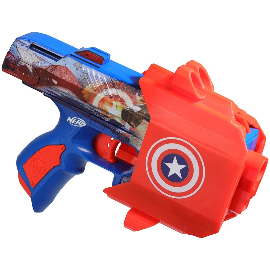 Nerf: Marvel Kapitán Amerika penový vystreľovač - Hasbro kép 3