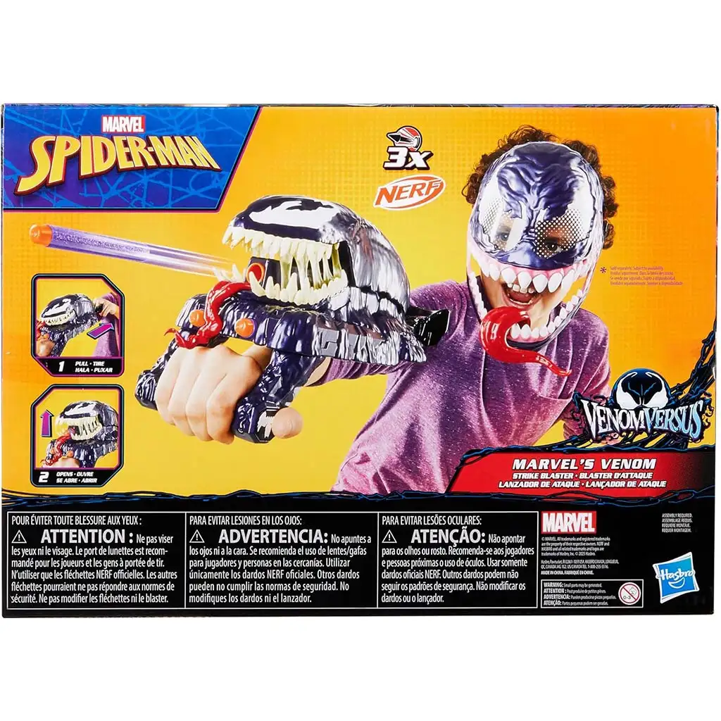 Nerf VenomVersus Venom ručný vystreľovač s 3 nábojmi - Hasbro kép 2