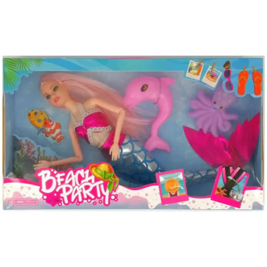 Nicky: Beach party morská panna bábika