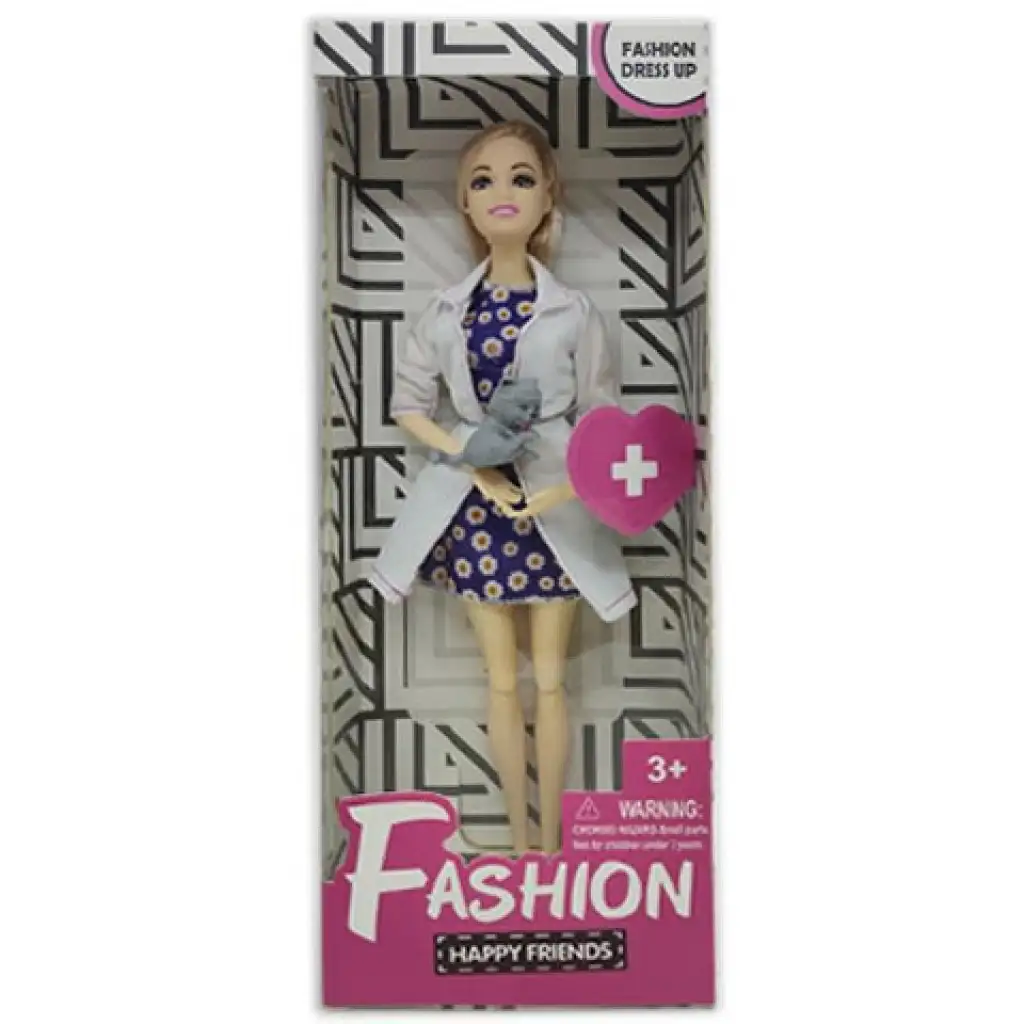 Nicky: Happy Friends módna bábika s mačkou