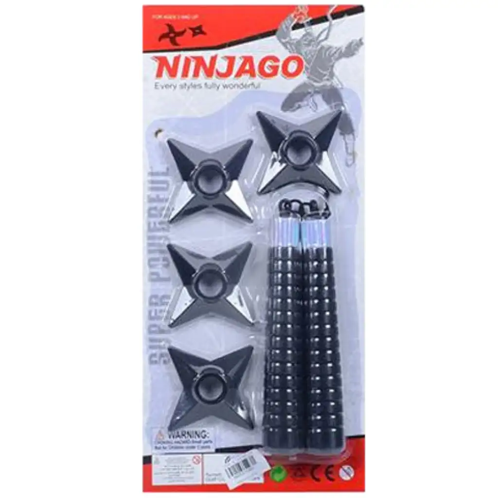 Ninja zbrane v čiernej farbe