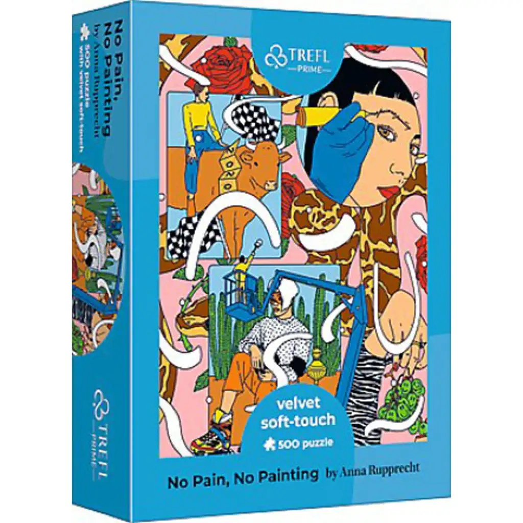 No pain, No painting zamatovo hebké 500 dielne puzzle - Trefl