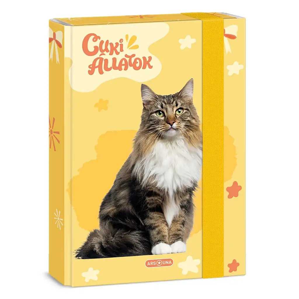 Ars Una: Roztomilá nórska lesná mačka A/5 box na zošity