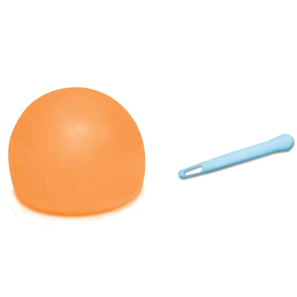 Tiny Glowzilla Wubble svietiaca neónová bublinková lopta oranžovej farby 30 cm kép 3