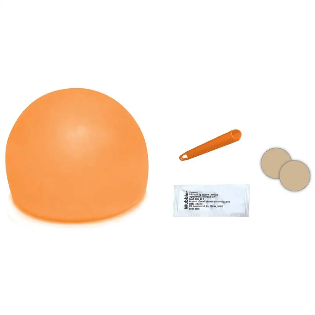 Glowzilla Wubble svietiaca bublinková lopta v neónovo oranžovej farbe 75 cm kép 3