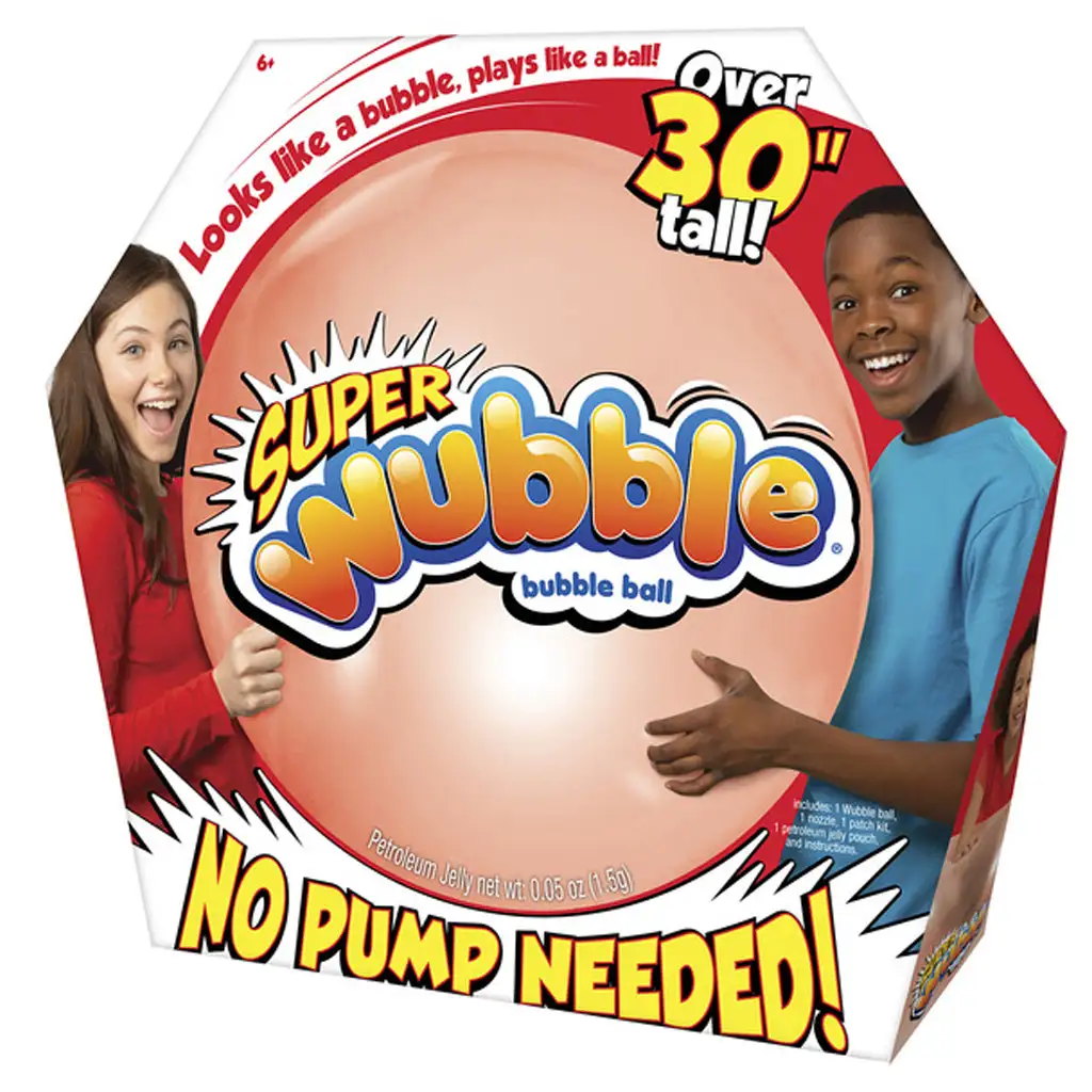 Super Wubble bublinková lopta červenej farby 75 cm
