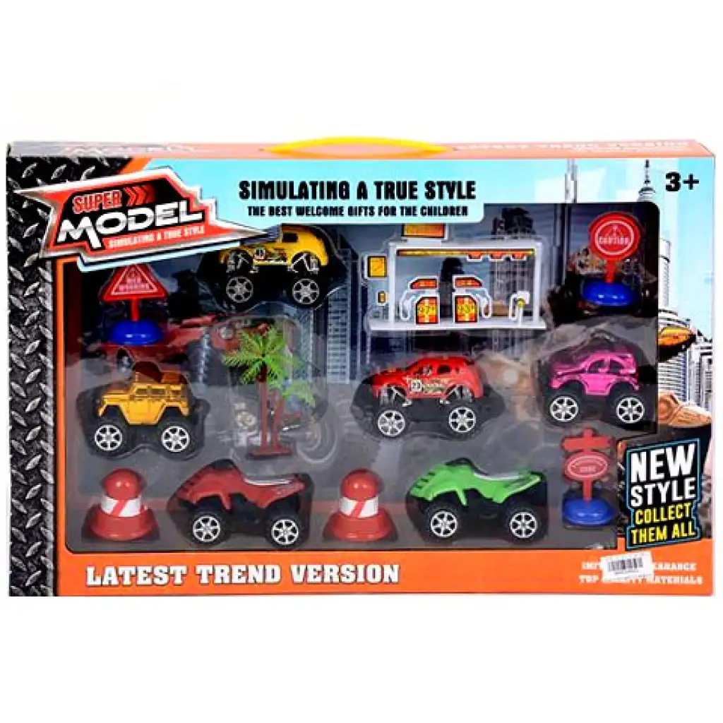 Offroad hrací set so 6 autami