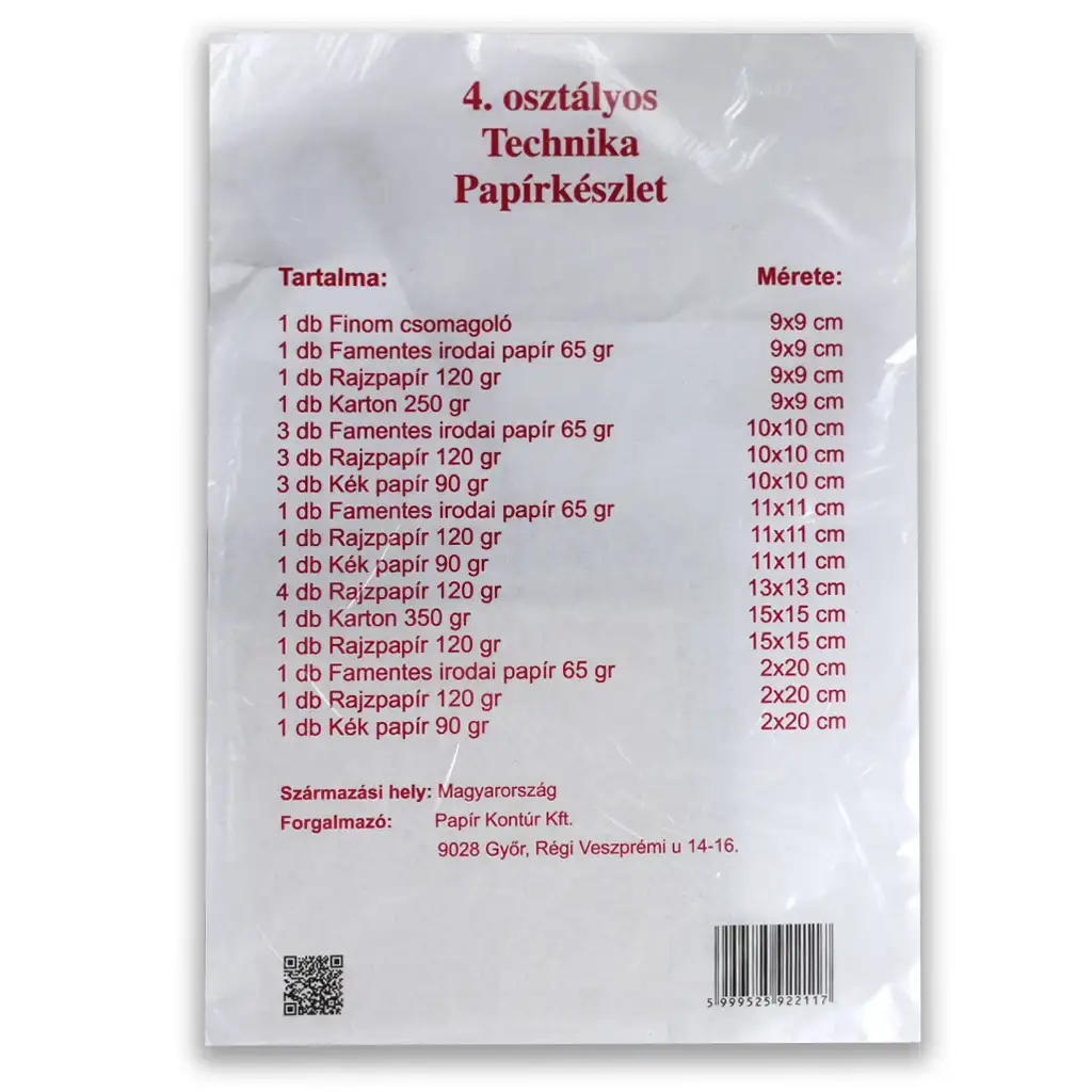 4.osztályos Technika papírkészlet 25db-os kép 1
