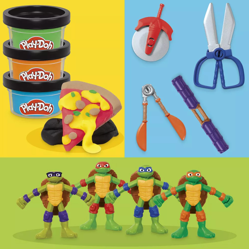 Play-Doh: Súprava na hranie Tini ninja korytnačky cowabunga creations - Hasbro kép 2
