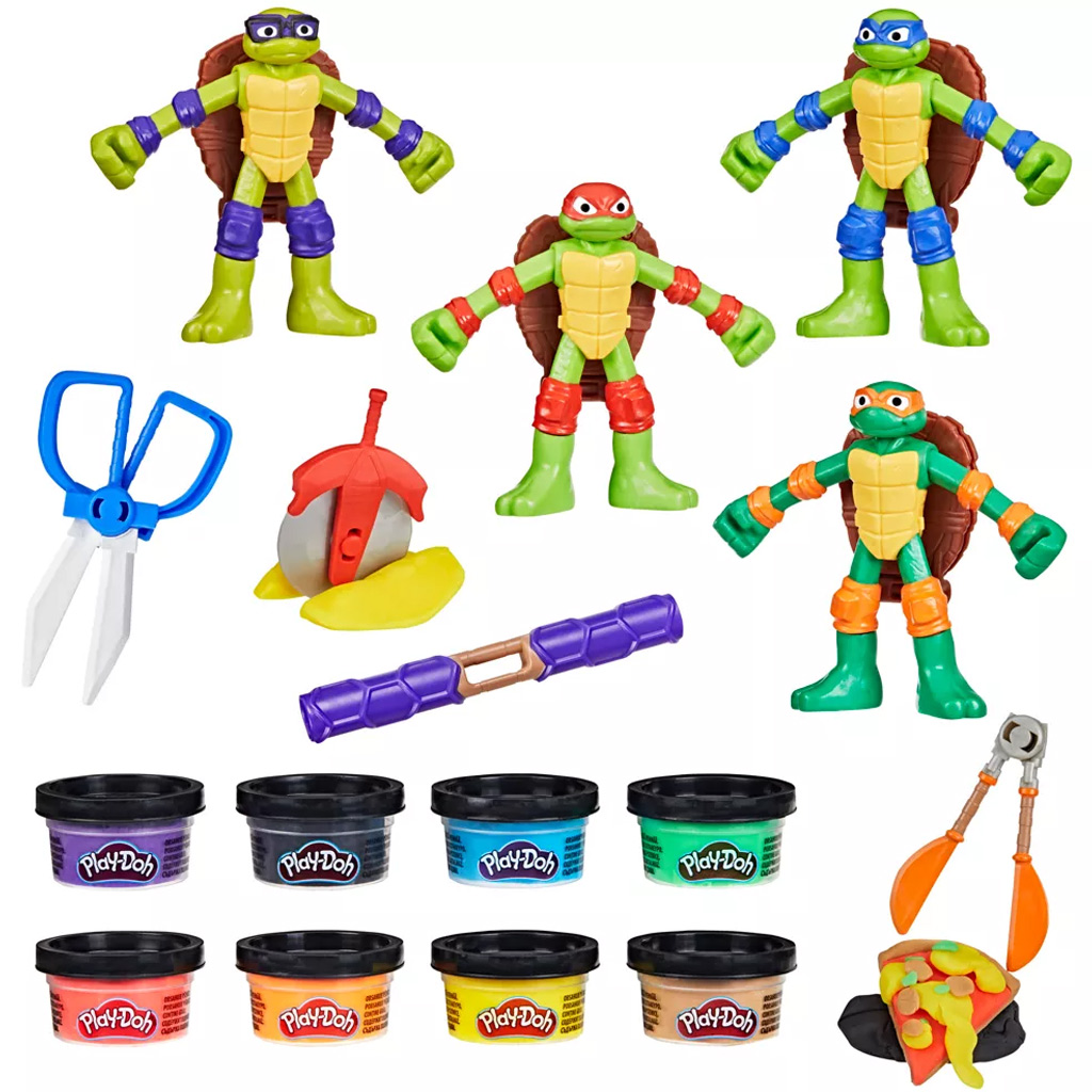 Play-Doh: Súprava na hranie Tini ninja korytnačky cowabunga creations - Hasbro kép 4