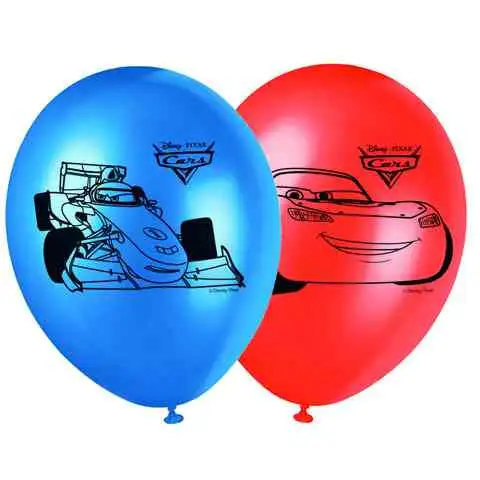 Party balóny Cars - Autá Ice Racer 28cm 8ks