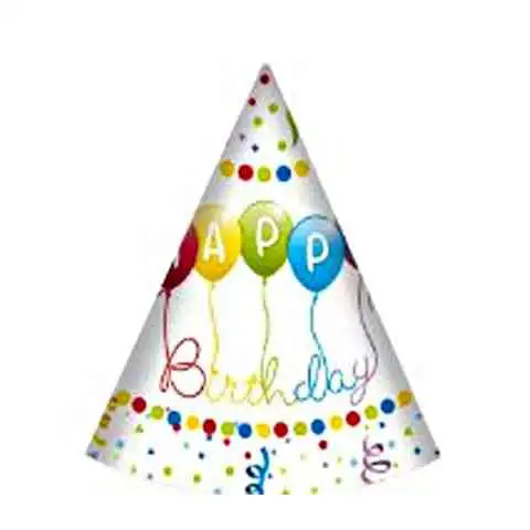 Párty klobúčiky Happy Birthday 6ks/bal