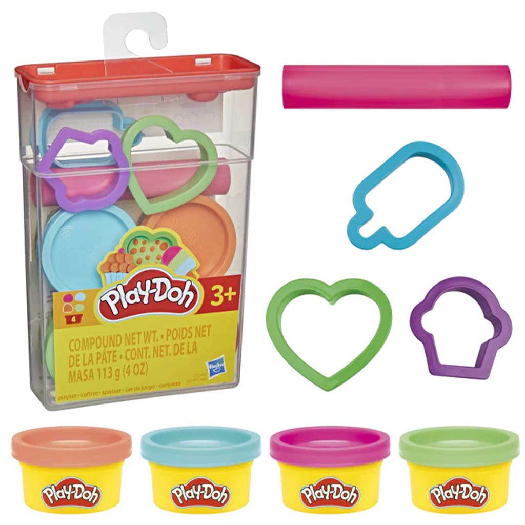 Play-Doh: sada modelovacej hmoty v úložnom boxe – formičky na sladkosti – Hasbro