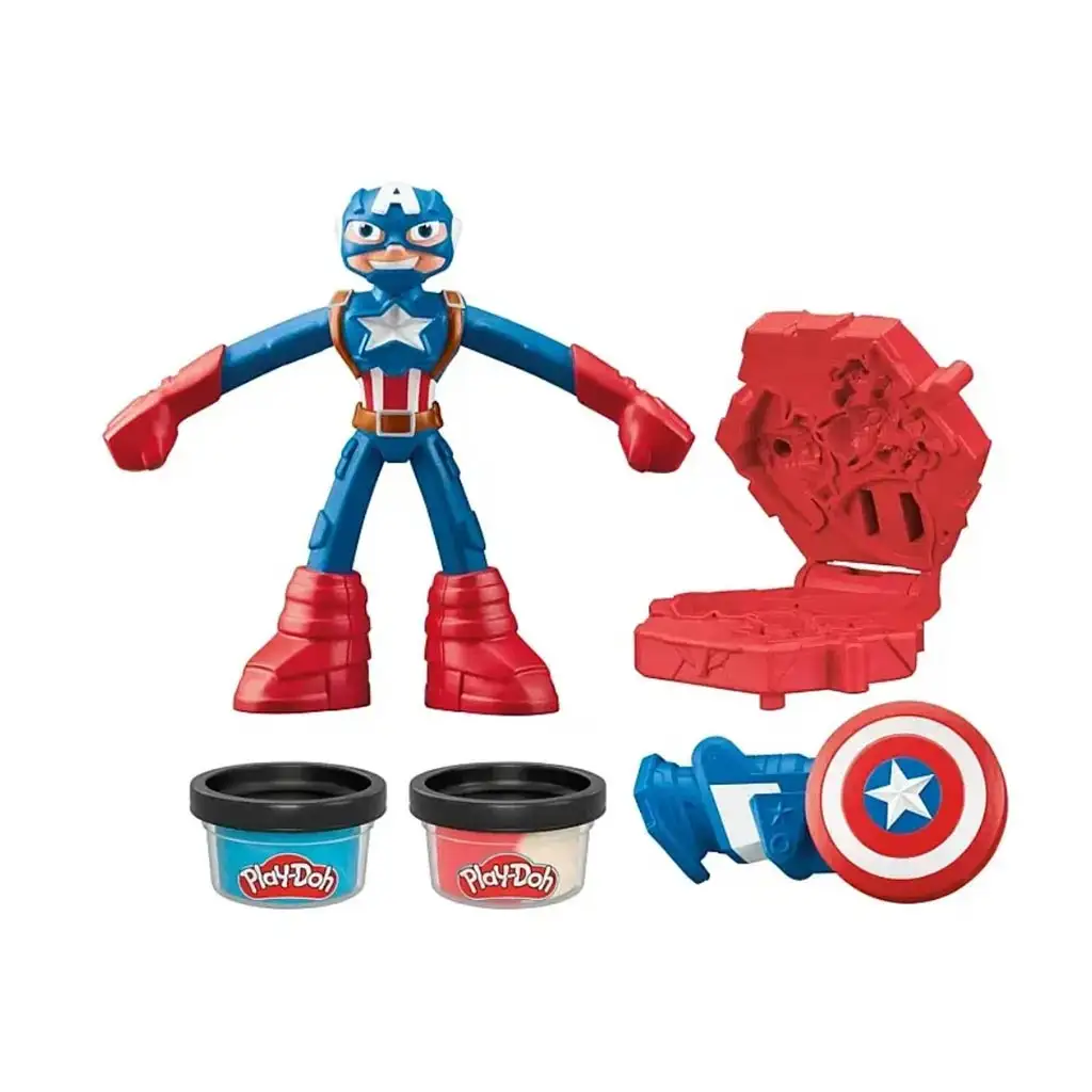 Play-Doh: Marvel Kapitán Amerika hracia súprava - Hasbro kép 2