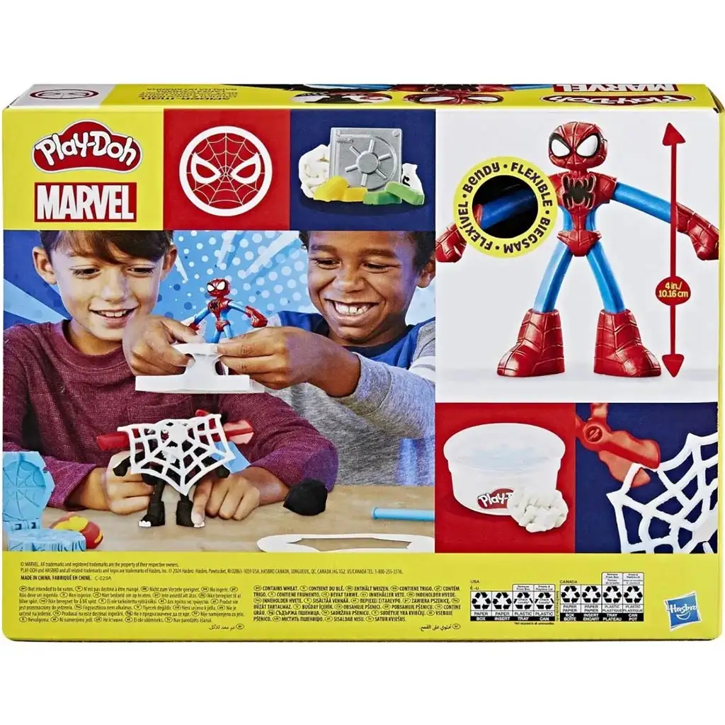 Play-Doh: Marvel Spider-Man Launch & Slice bojová hracia súprava - Hasbro kép 2