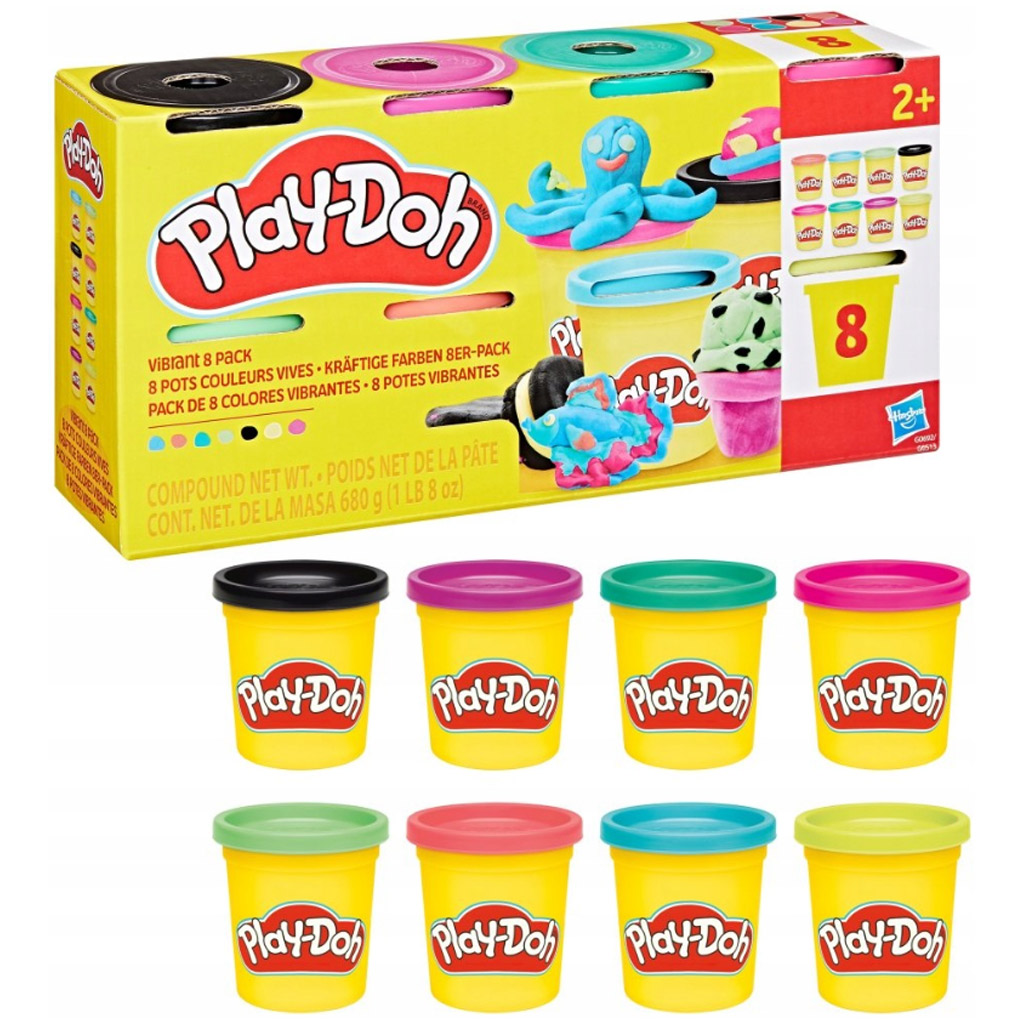Play-Doh: 8-dielna sada modelovacích hmôt v téglikoch 680 g - Hasbro