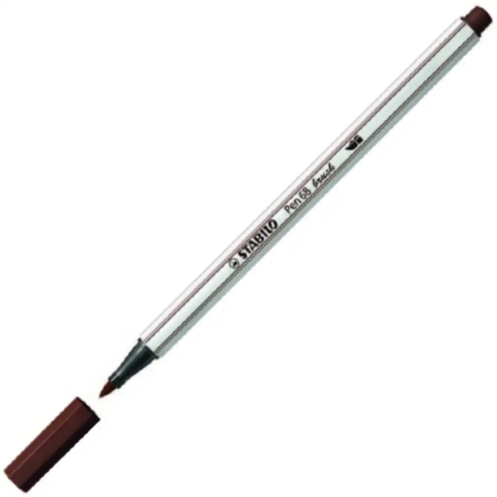Stabilo: Pen 68 brush ecsetfilc barna kép 1