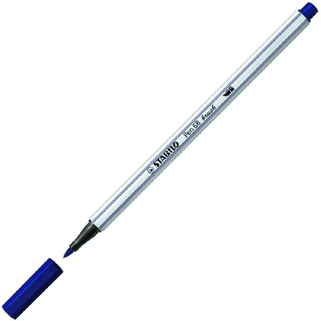 Stabilo: Pen 68 brush ecsetfilc sötétkék kép 1