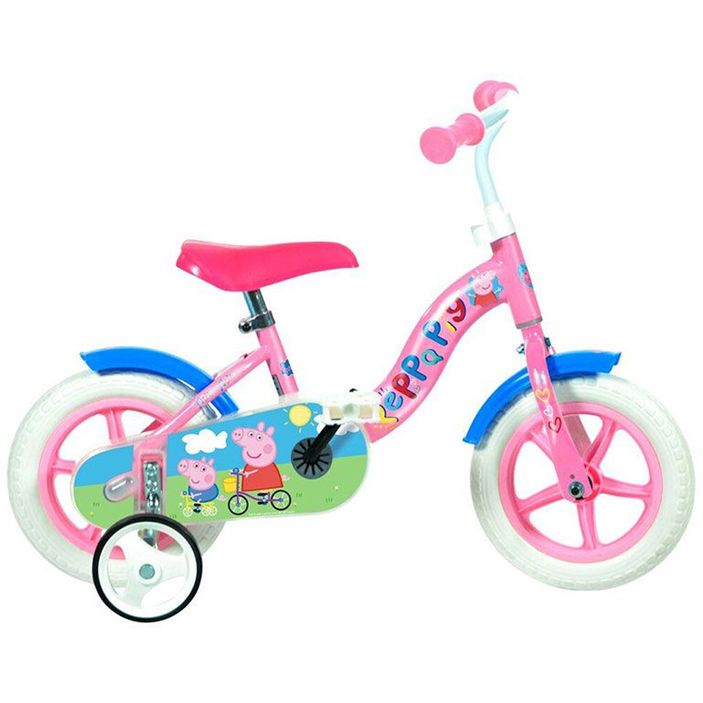 Peppa Pig ružový detský bicykel vo veľkosti 10 - Dino Bikes bicykel