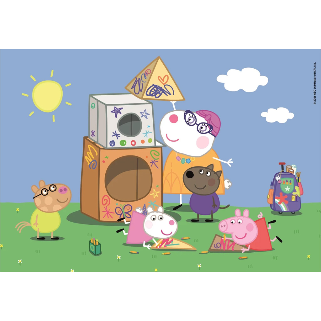 Prasiatko Peppa 2×60-dielne Supercolor puzzle - Clementoni kép 2