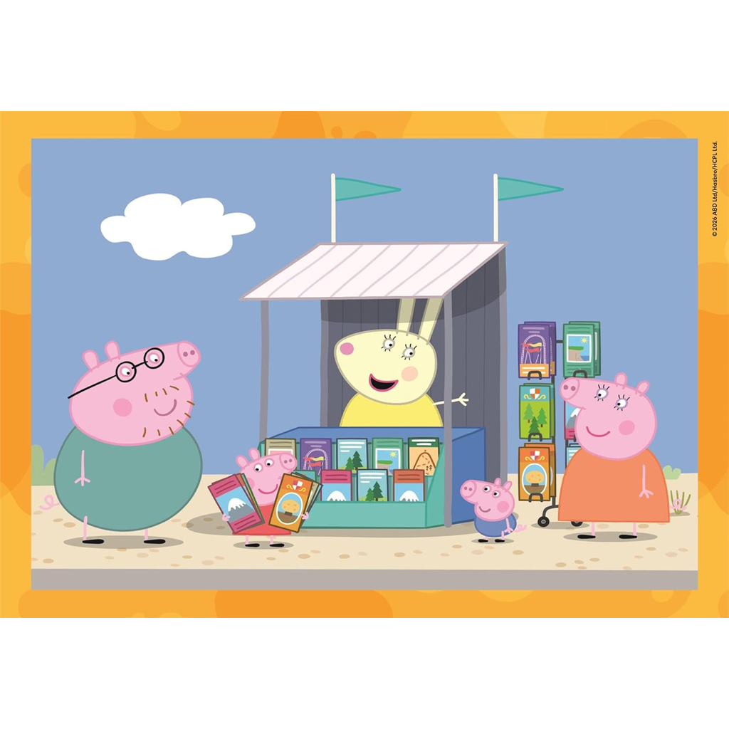 Prasiatko Peppa 4 v 1 Supercolor puzzle - Clementoni kép 2