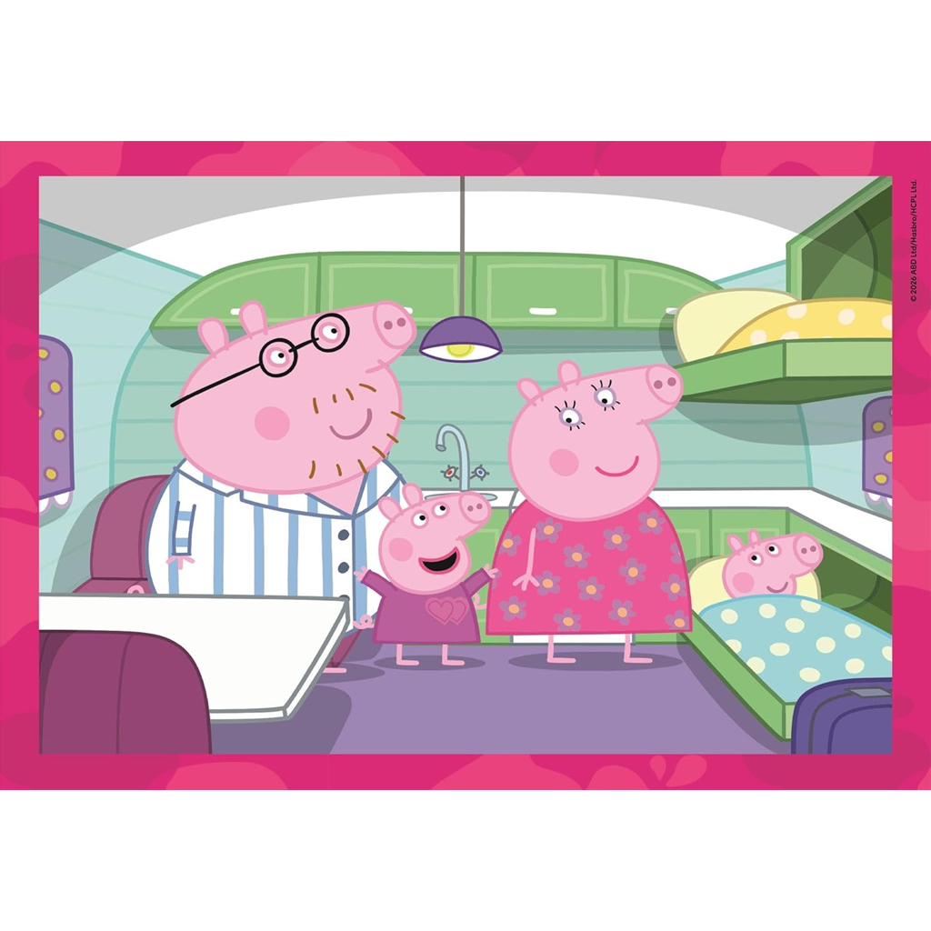Prasiatko Peppa 4 v 1 Supercolor puzzle - Clementoni kép 4