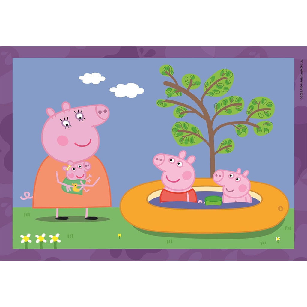 Prasiatko Peppa 4 v 1 Supercolor puzzle - Clementoni kép 5