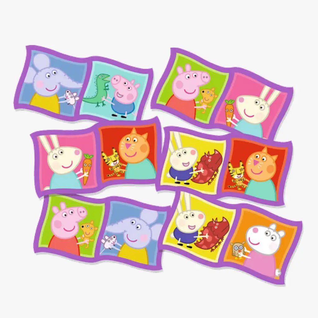 Peppa Pig domino - Trefl kép 2