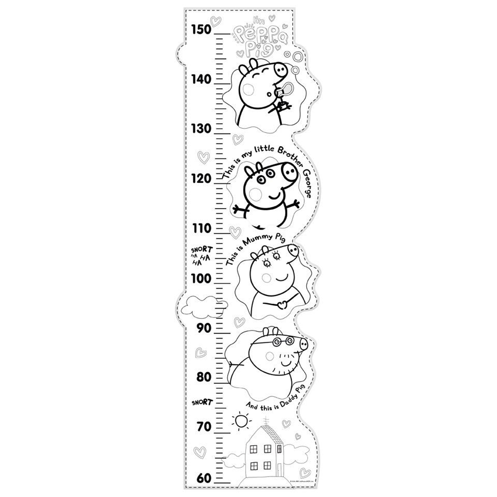 Luna: Peppa malac színezhető magasságmérő 25db-os maxi puzzle kép 3
