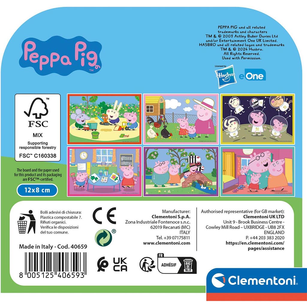 Peppa malac 6db-os mesekocka - Clementoni kép 2