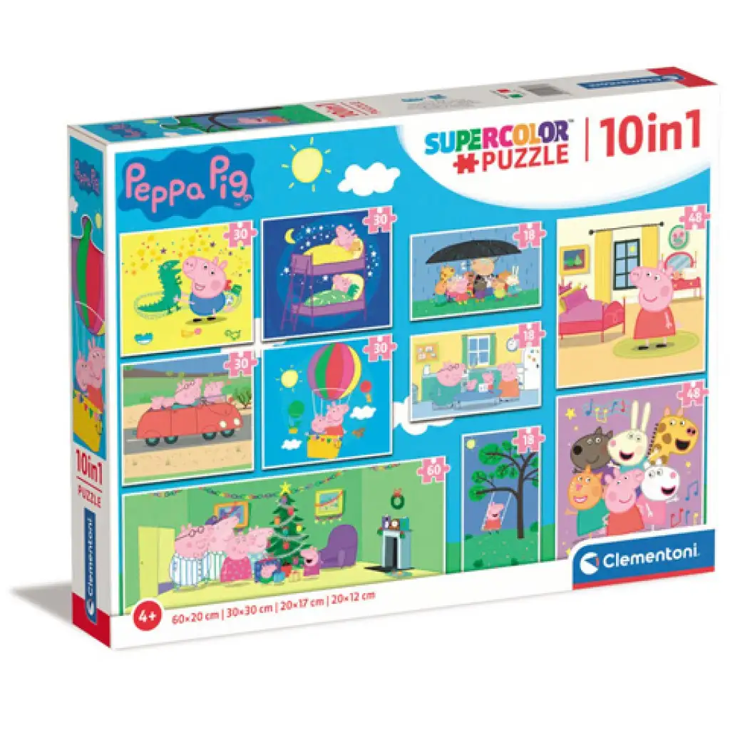 Peppa Pig 10v1 puzzle set - Clementoni