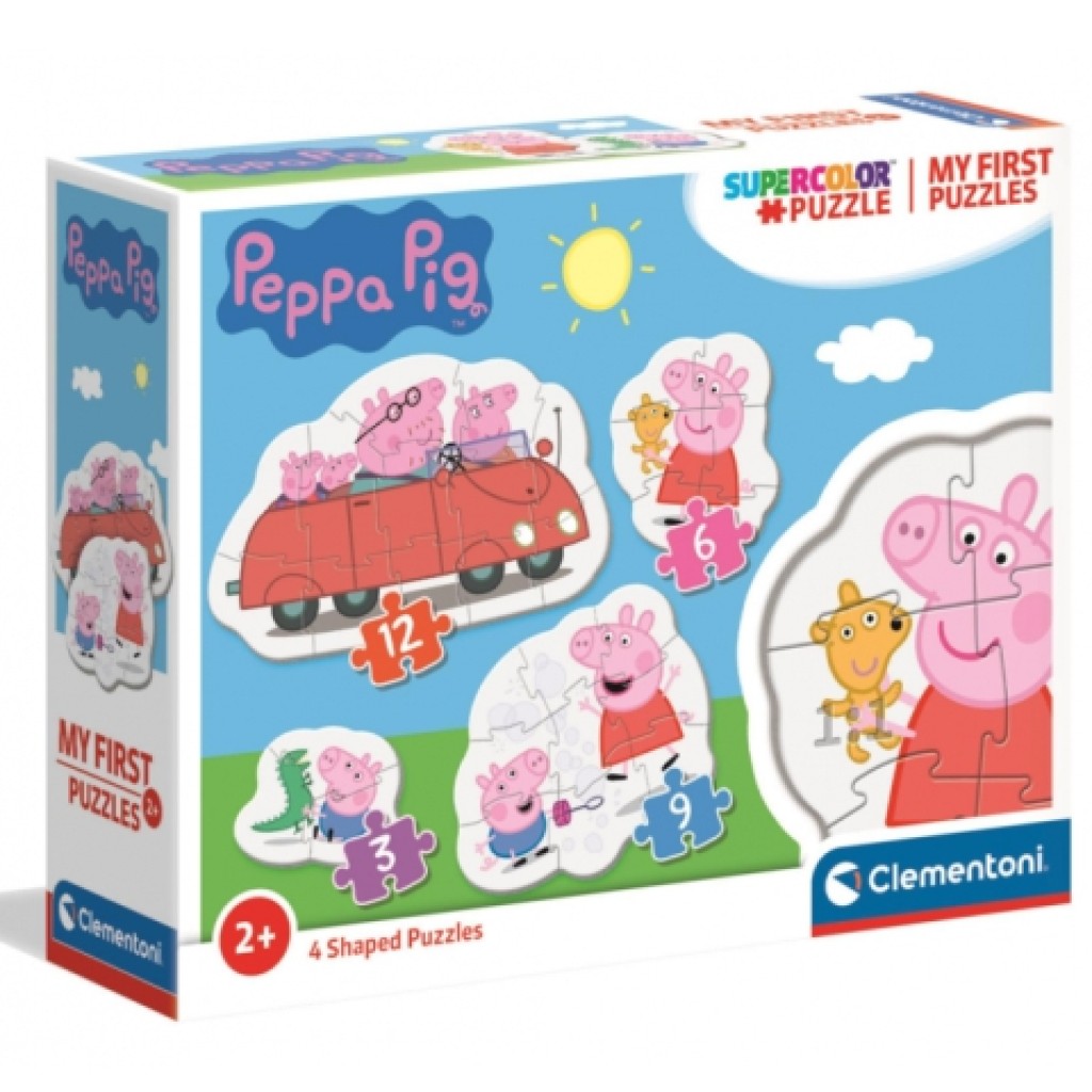 Peppa Pig 4v1 puzzle 3-6-9-12 ks puzzle - Clementoni