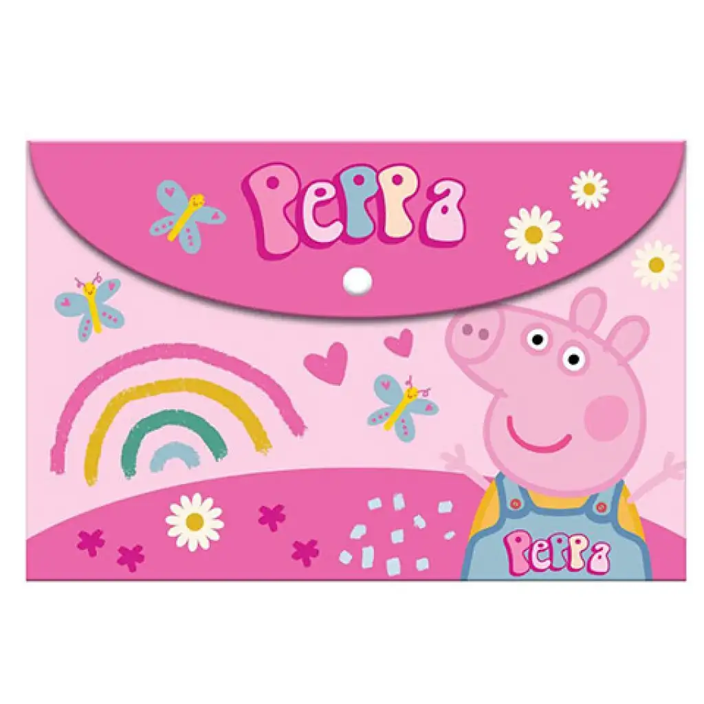Peppa Pig ružový priečinok  na dokumenty A/4