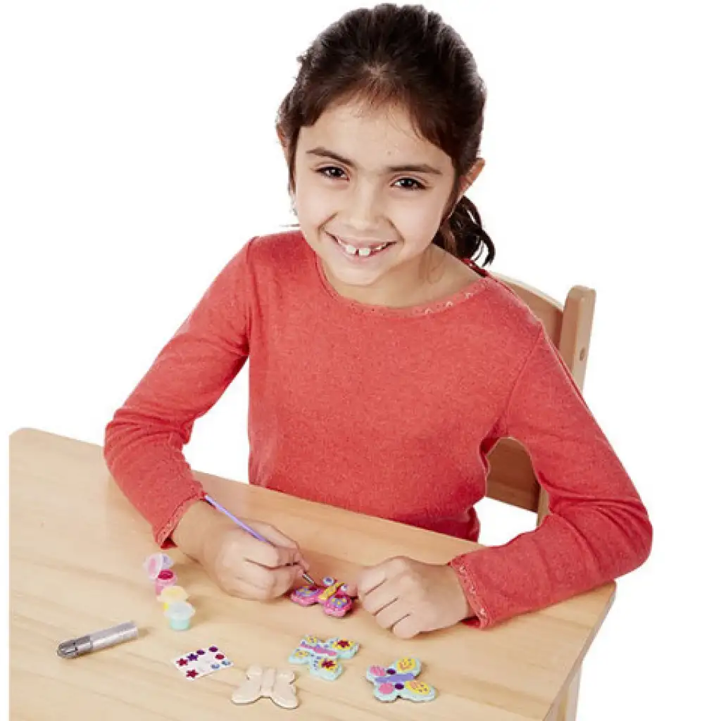 Motýliky set na vyhotovenie drevených magnetov na chladničku - Melissa & Doug kép 4