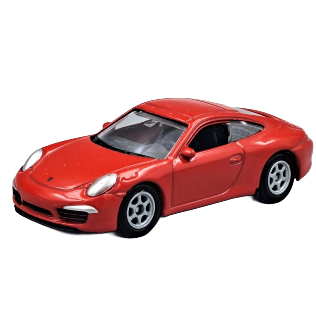Welly: Porsche 911 (991) Carrera S červený kovový model autíčka 1/64 kép 2