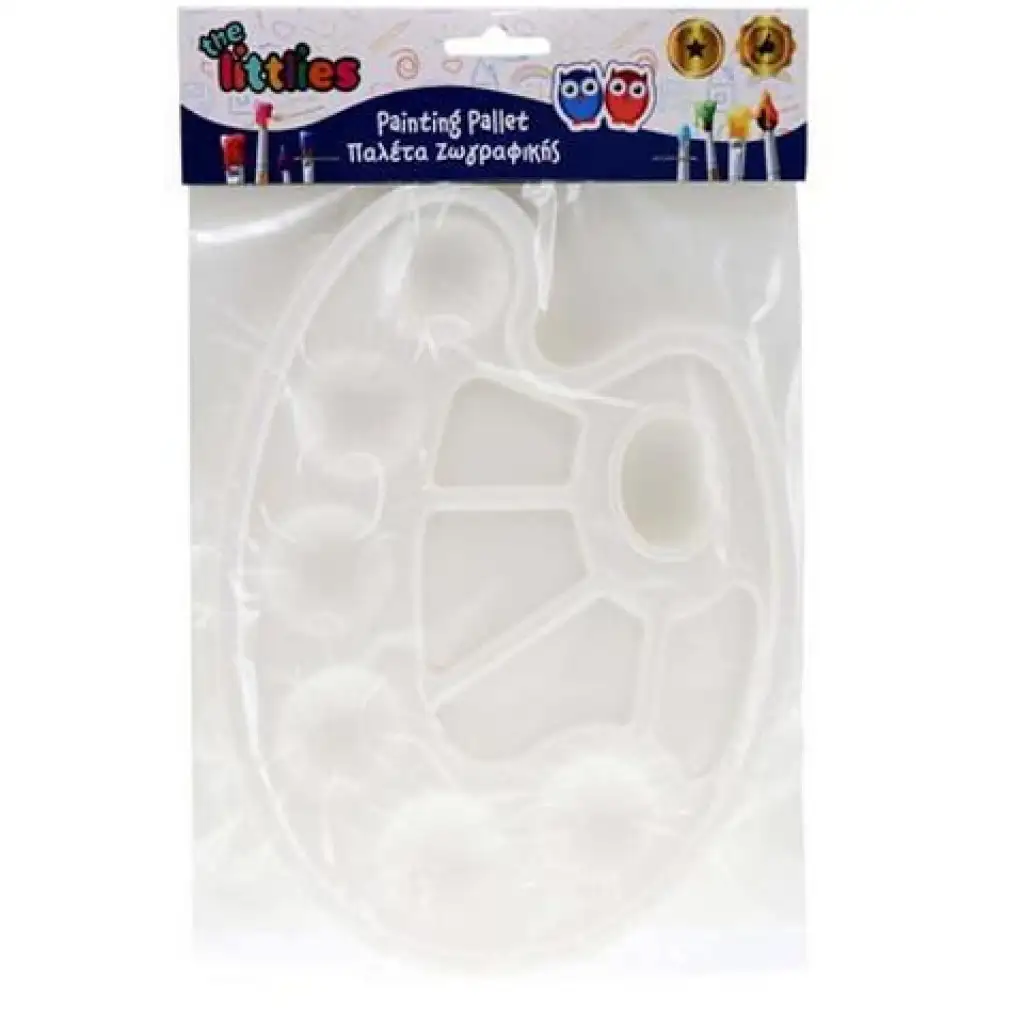 Plastová oválna maliarska paleta