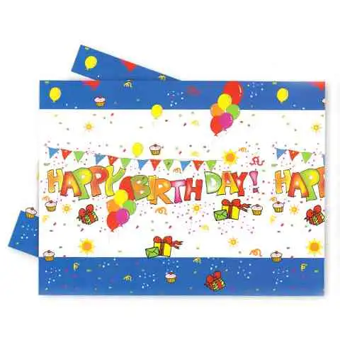 Plastový obrus Happy Birthday 120x180cm - Procos