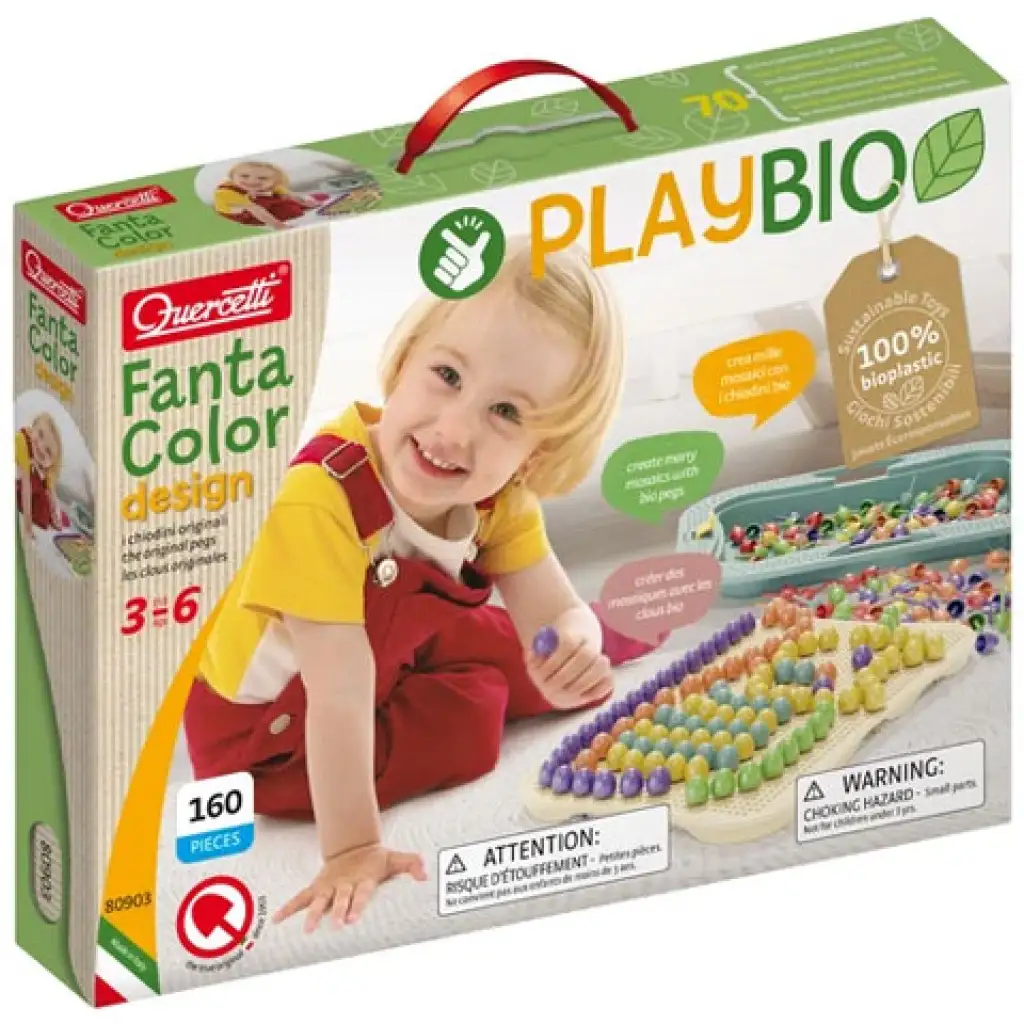 Quercetti: Play Bio Fantacolor Design pötyi 162db-os kép 1