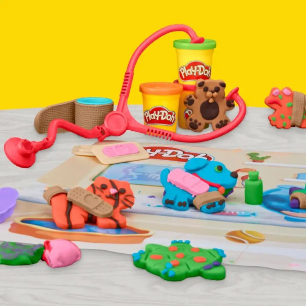 Play-Doh: Vytváraj a staraj sa o veterinárnu súpravu z plastelíny - Hasbro kép 3