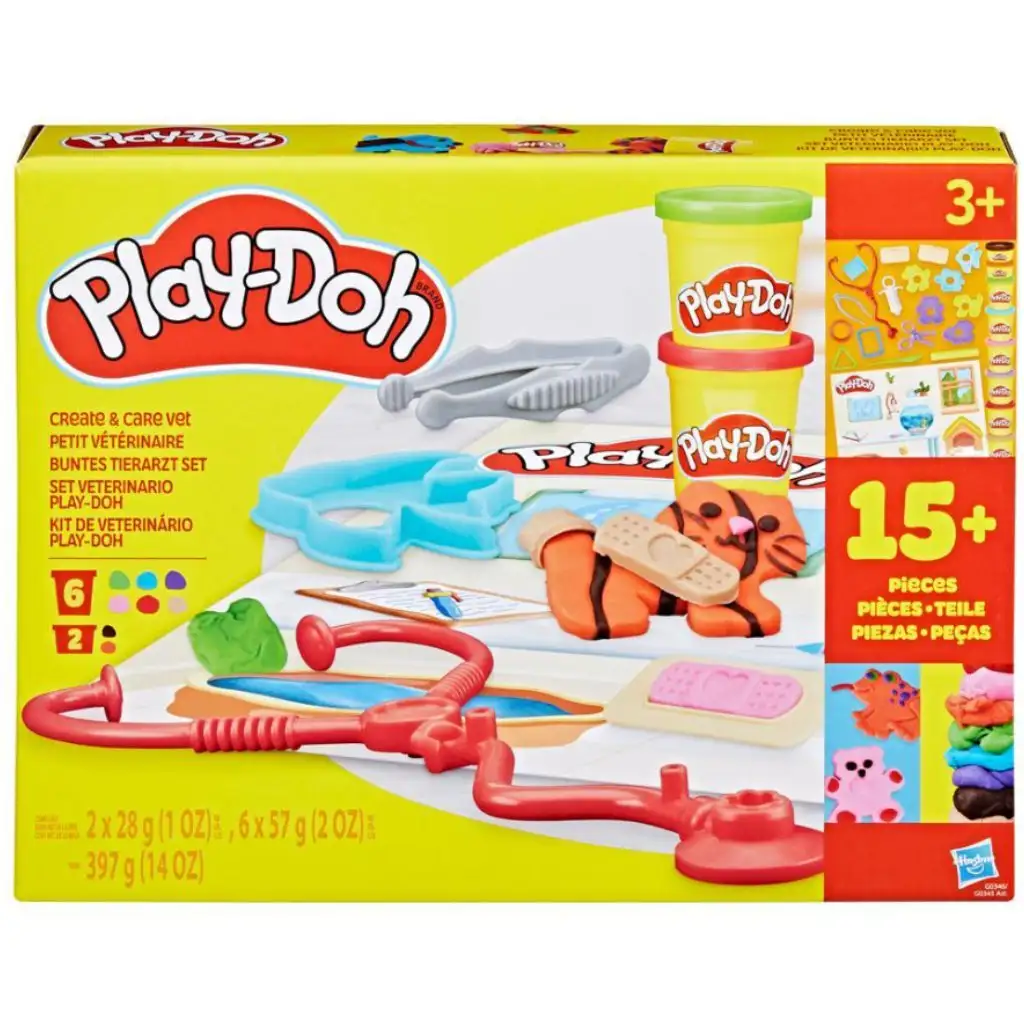 Play-Doh: Vytváraj a staraj sa o veterinárnu súpravu z plastelíny - Hasbro