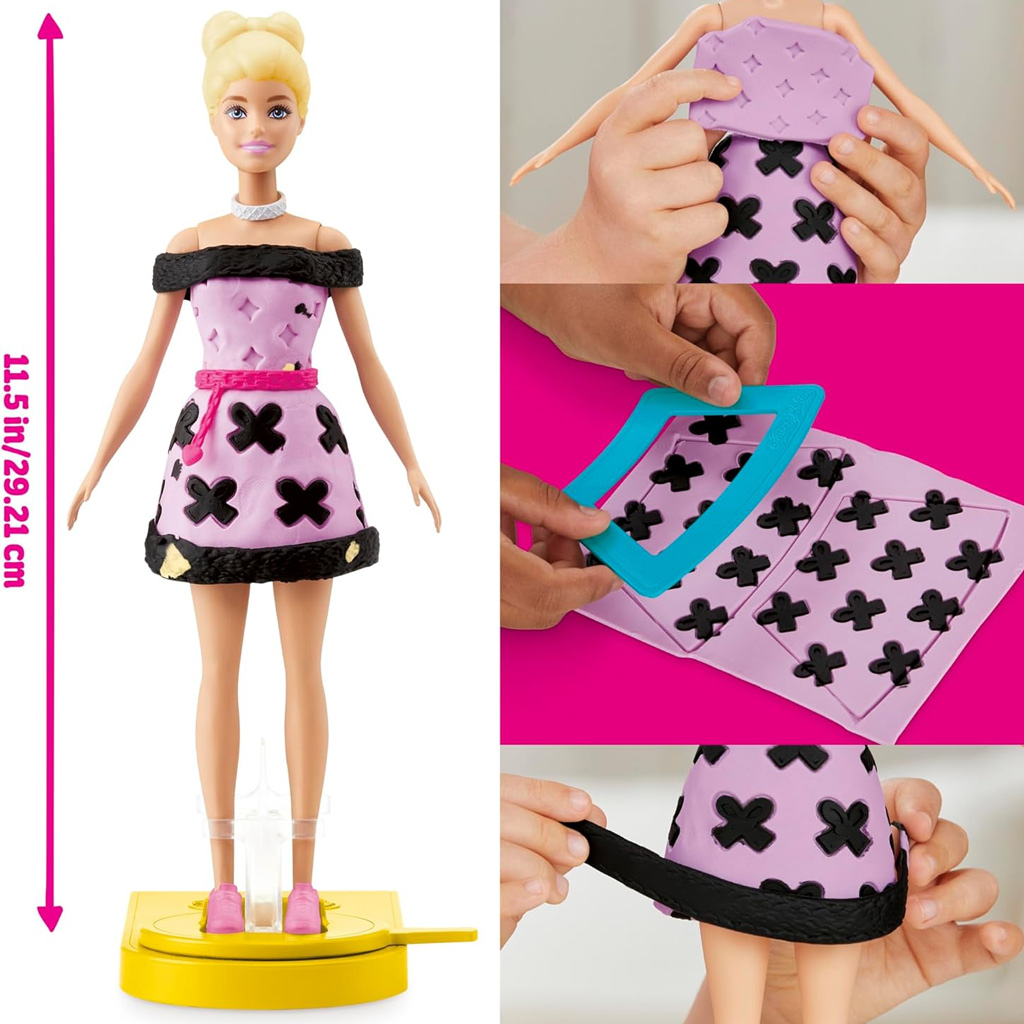Play-Doh: Barbie módna prehliadka plastelínová súprava - Hasbro kép 3