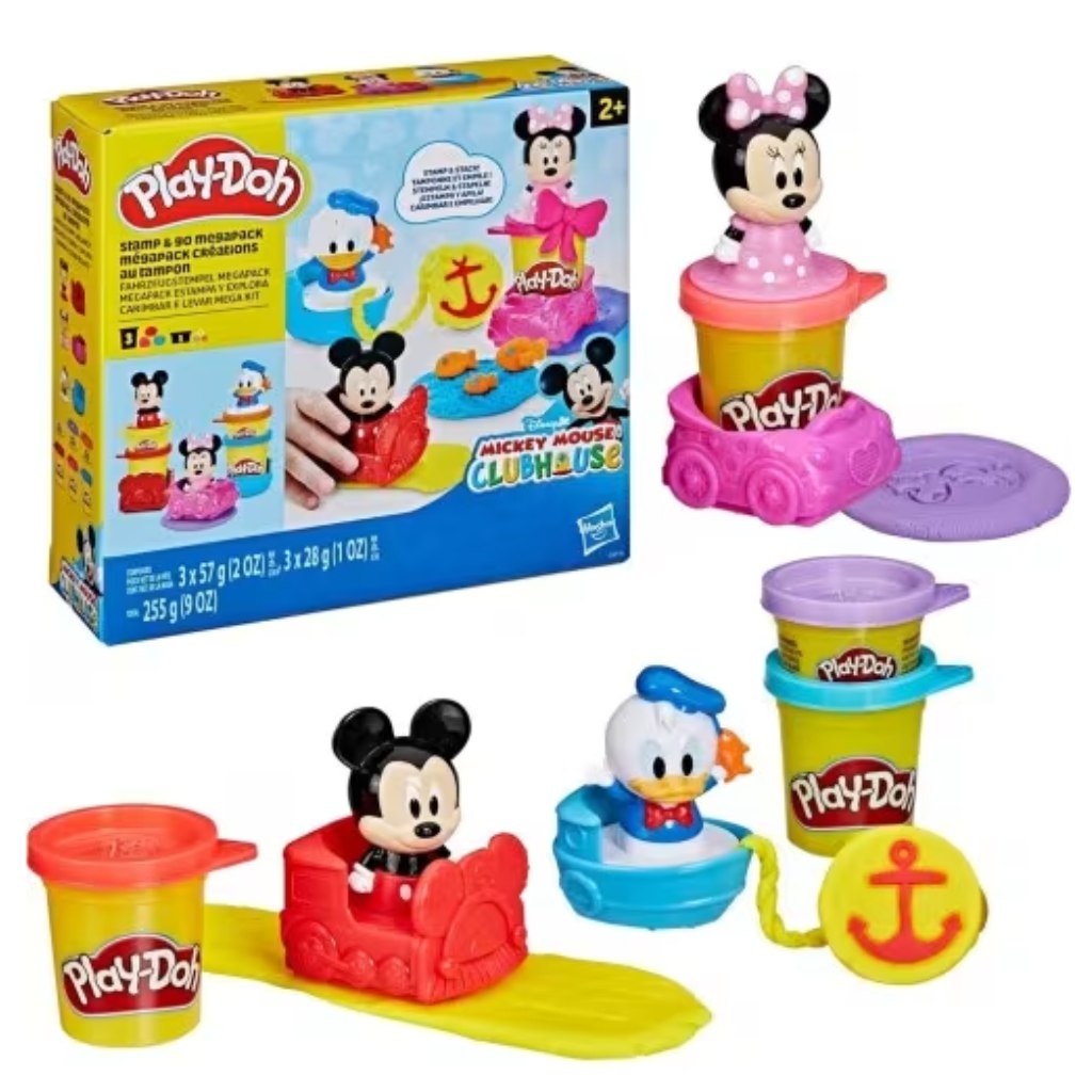 Play-Doh: Disney Jr. Stamp & Go Megapack sada plastelíny - Hasbro