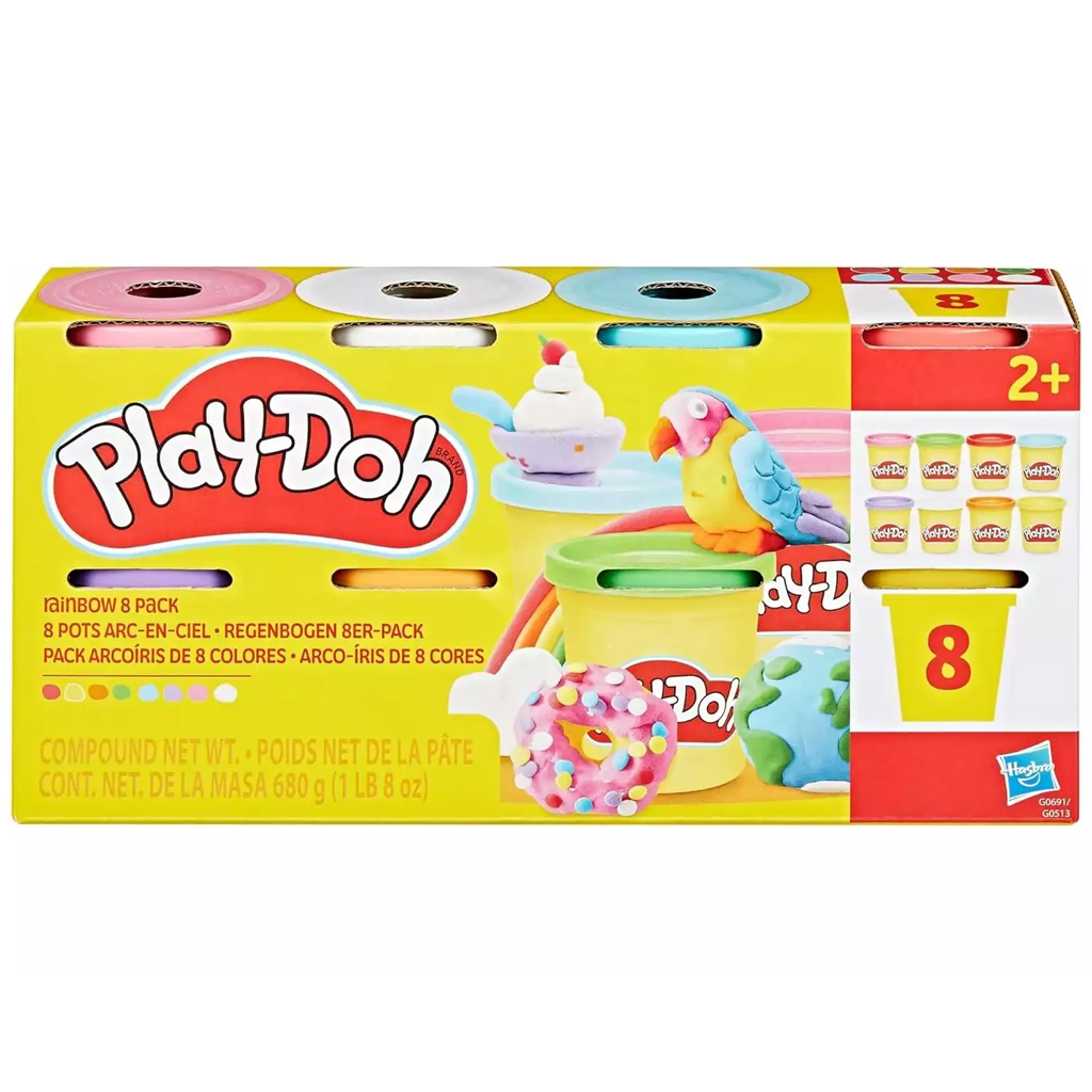 Play-Doh: 8-dielna sada modelovacích hmôt v téglikoch 680 g - Hasbro kép 2
