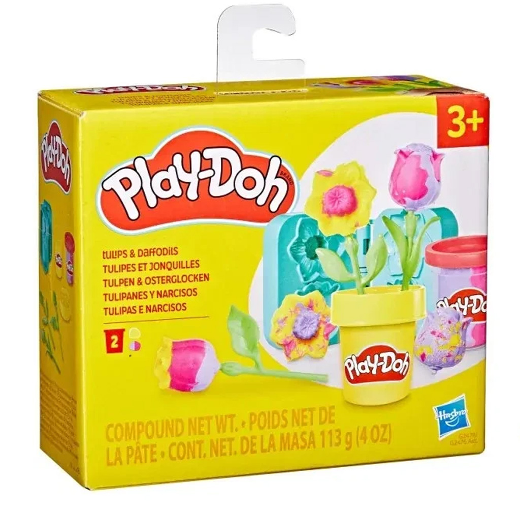 Play-Doh: Malé kvety - Tulipán a narcis súprava z plastelíny - Hasbro