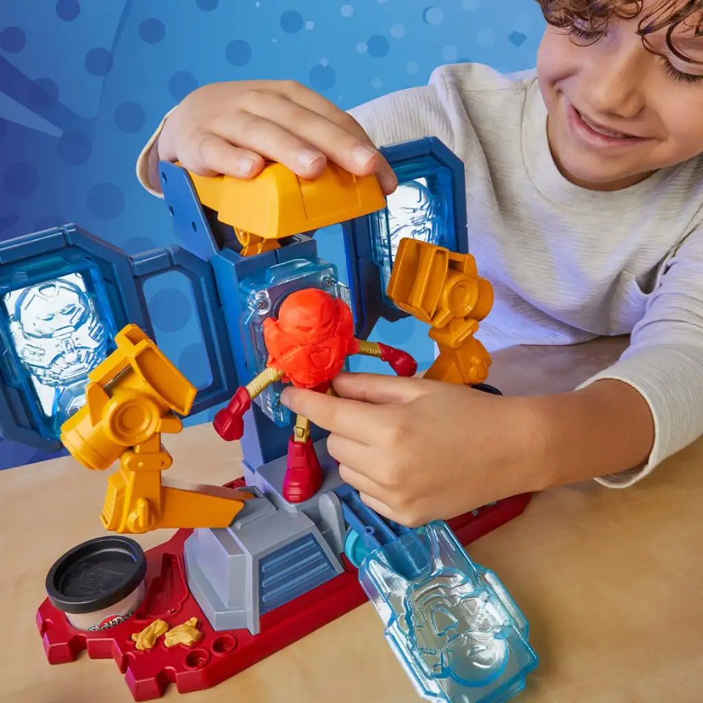 Play-Doh Marvel: Avengers Laboratórium na výrobu brnenia Iron Mana so svetlom a zvukom - Hasbro
