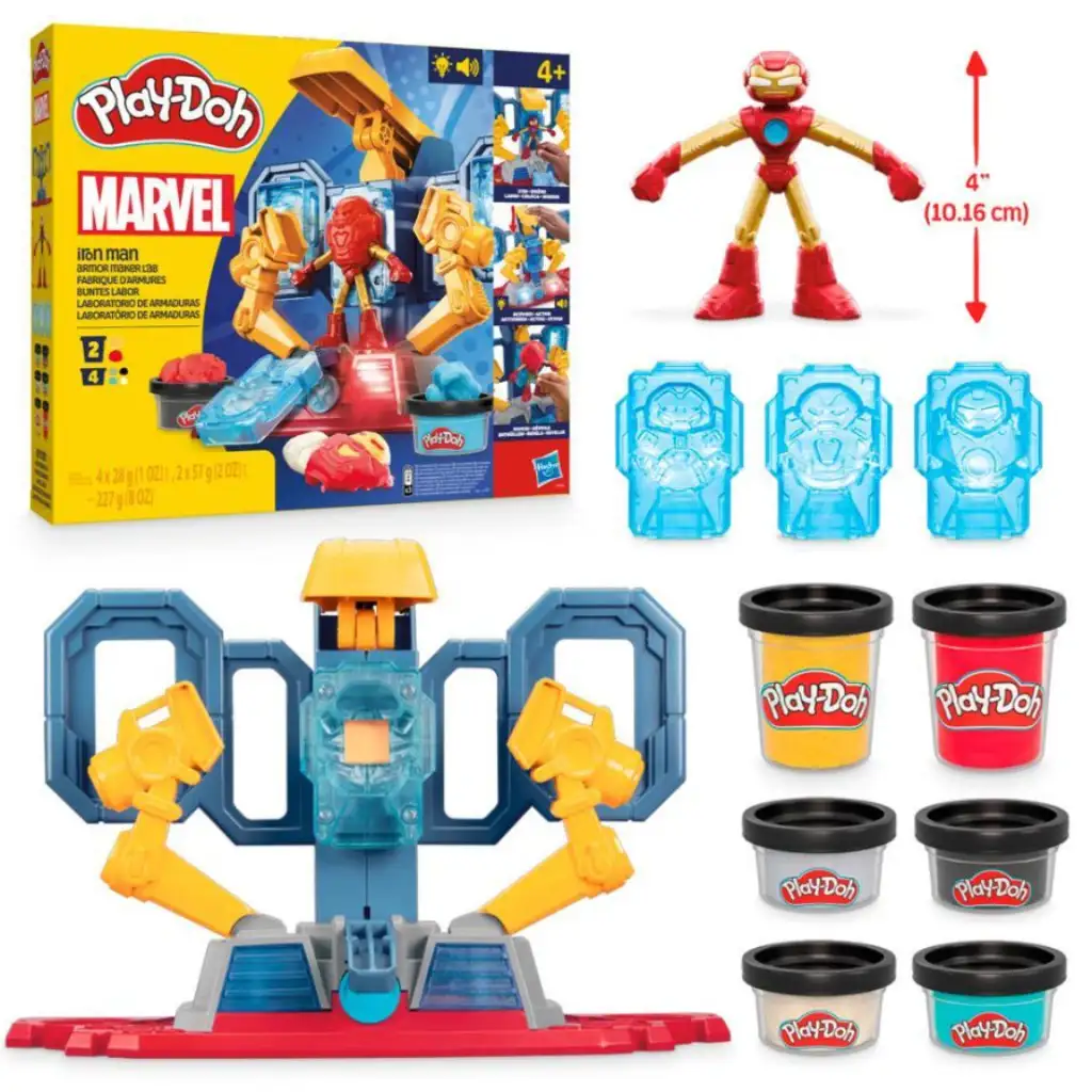 Play-Doh Marvel: Avengers Laboratórium na výrobu brnenia Iron Mana so svetlom a zvukom - Hasbro kép 2