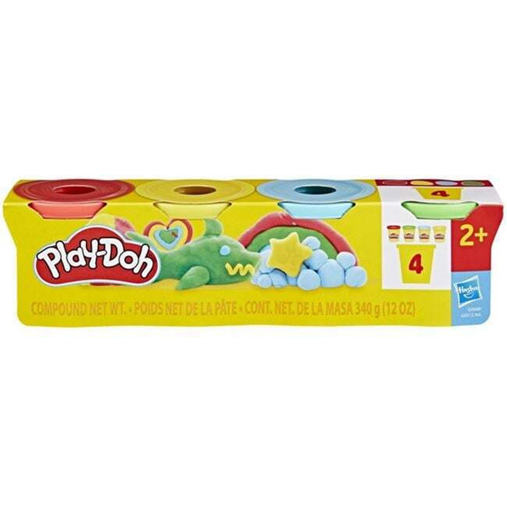 Play-Doh: Sada 4 kelímkov plastelíny 340g - Hasbro